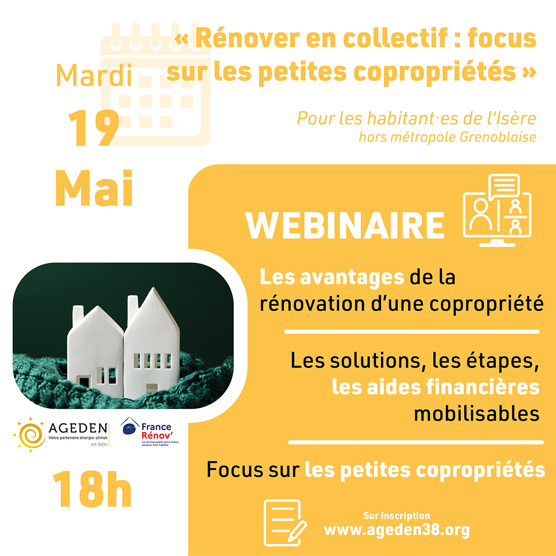 Conférence « Rénover en collectif : focus sur les petites copropriétés » en visio