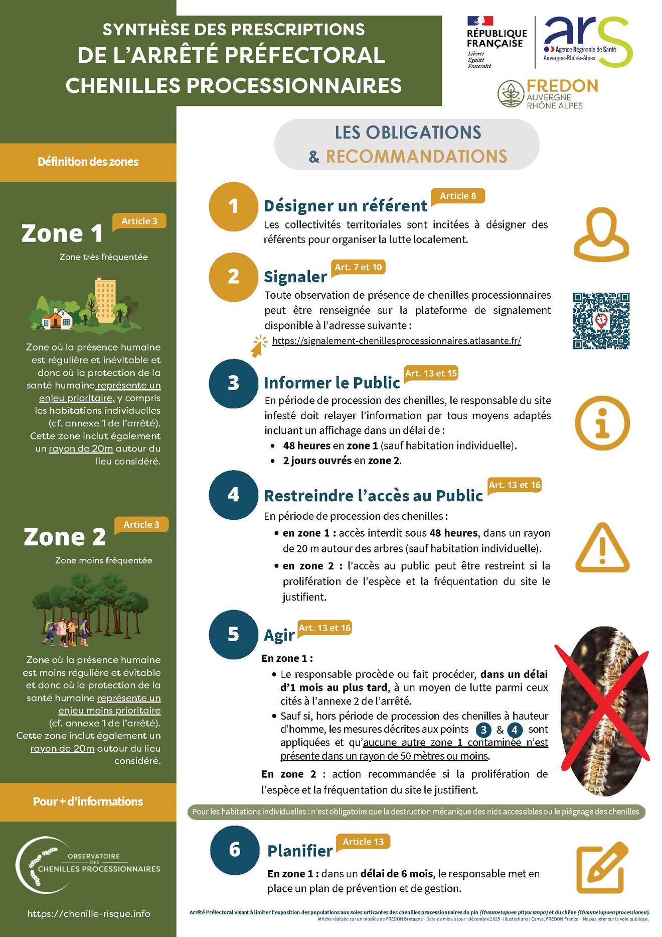 Chenilles processionnaires : comment réagir ?