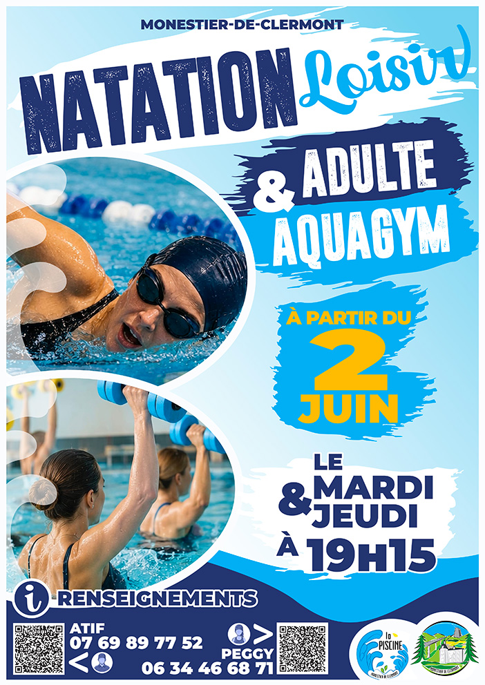 C'EST LE RETOUR DES ACTIVITÉS À LA PISCINE !
