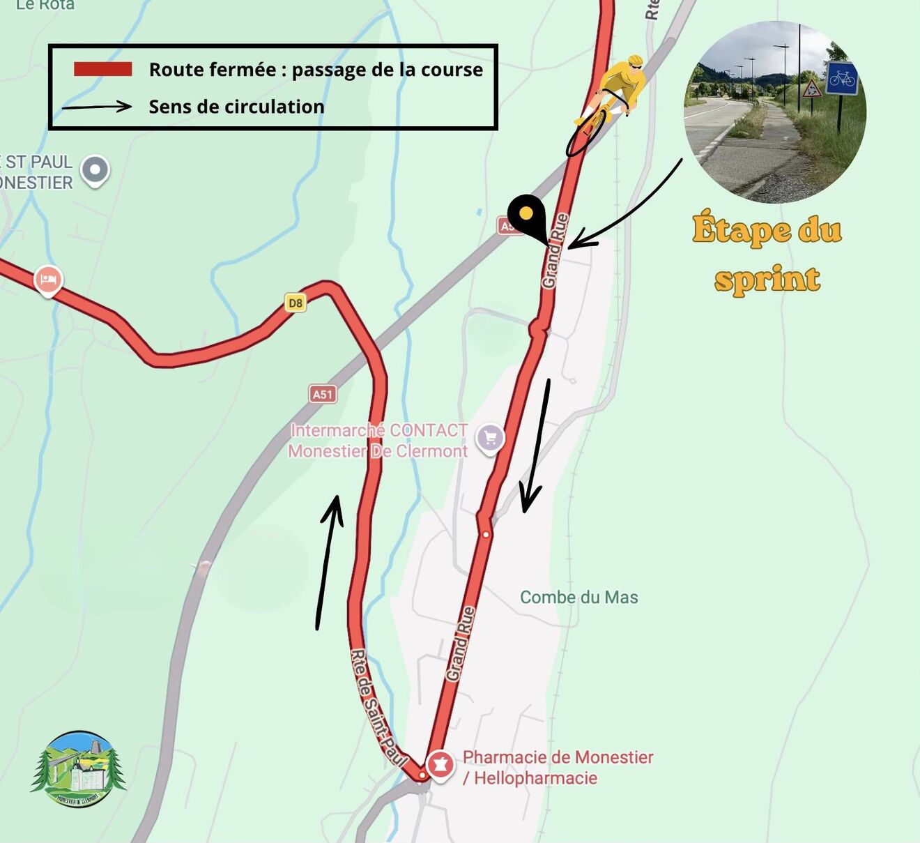 Le Tour Auvergne-Rhône-Alpes passe par Monestier-de-Clermont !