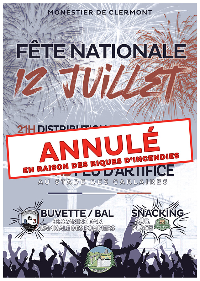 Fête nationale - ANNULÉ